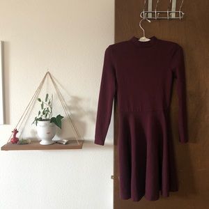 🥳 3 for $20 🥳 Wine Open Back Ponte Dress